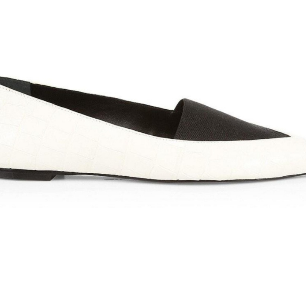 Mercedes Castillo Croc Cream Joayce Shoe